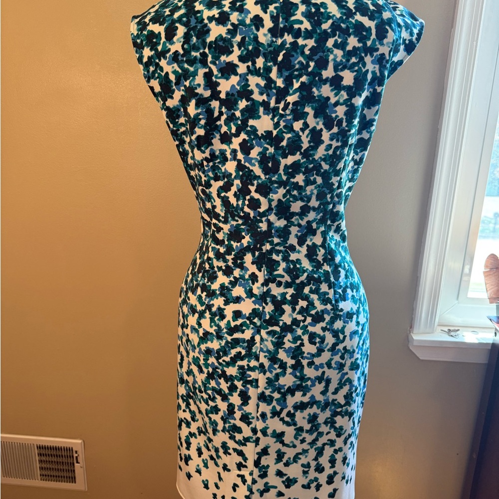 Ann Taylor Blue Sheath Cocktail Dress